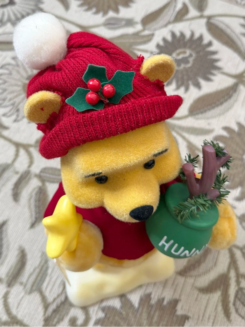 90s Vintage Disney Winnie the Pooh Animated Christmas Decor Telco Motion-ettes